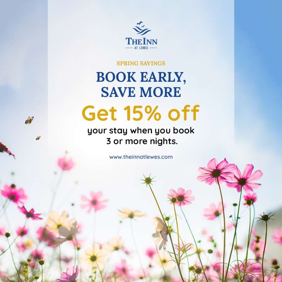 Book Early offer at Lewes and Rehoboth, DE